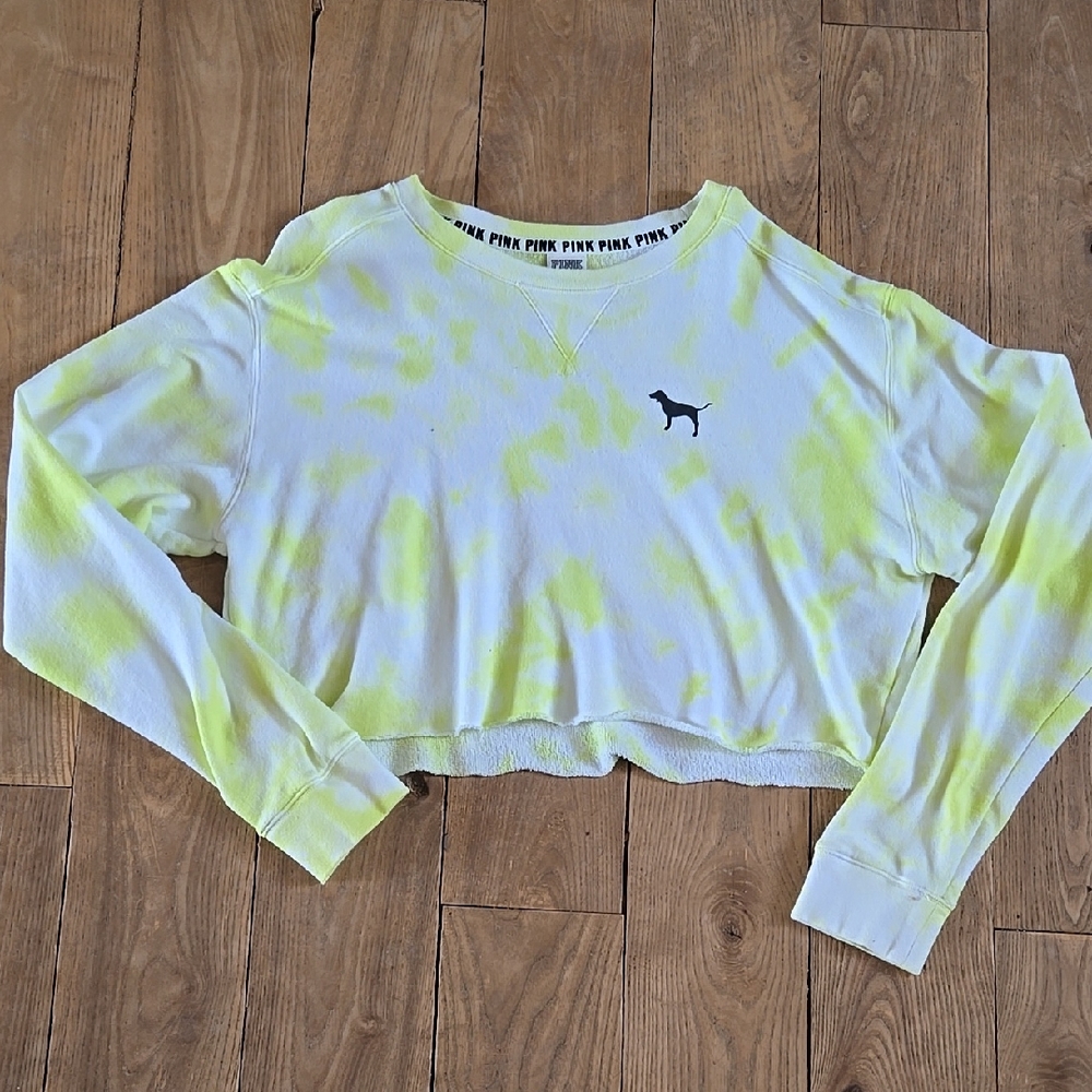 PINK Victoria's Secret Cropped Crewneck, Large